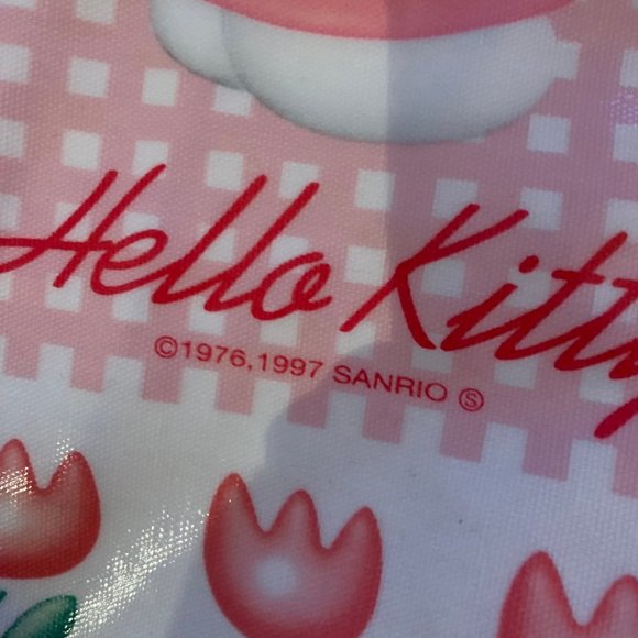 VINTAGE 1997 HELLO KITTY PLASTIC TOTE BAG - Picture 14 of 14